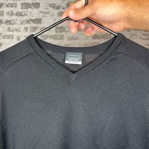 Nike | mens wool blend golf sweater long sleeve black